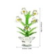 thumbnail image 2 of Adorno de flores de cristal, orquídea artificial creativa, decoración de bonsái para el hogar, artesanía de bonsái para escritorio, 2 of 7