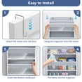 thumbnail image 6 of Over The Door Hanging Storage Organizer, 5 Tier Heavy-Duty Wardrobe Storage Organizer with Side Pockets, Foldable Behind Door Storage, Hanging Shelves for Bedroom, Bathroom and Baby Nursery, Grey, 6 of 7