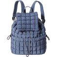 thumbnail image 1 of LHSHIDU Backpack for Women - Trendy Drawstring Puffy Backpack (Black), 1 of 7