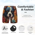 thumbnail image 3 of KLL Cute Colorful Flower French Bulldog for Mens Swim Trunks Quick Dry Swim Shorts with Built-in Compression Liner Funny Swimwear Bathing Suits-Large, 3 of 6