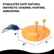 thumbnail image 3 of Juguete interactivo para gatos - Juguete láser para gatos activado por movimiento automático - Juguete láser para gatos de velocidad ajustable con luz de circulación recargable, 3 of 5