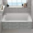 thumbnail image 2 of Fine Fixtures  Alcove Bathtub With Left Side Fixed Tile Flange - 60" x 32' x19", 2 of 13