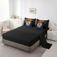 thumbnail image 3 of Erosebridal Musical Notes Bedding Queen Size,Abstract Water Fire Bedding Sets Queen Size,Melody Bedroom Decor,Reversible,Lightweight,7 Pieces, 3 of 5