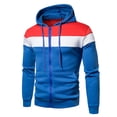 thumbnail image 1 of Otoño e invierno Nuevo producto Color a juego Moda Cremallera Casual Hombres Suéter deportivo Pompotops  oipoqjl16393, 1 of 6
