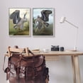 thumbnail image 3 of Stupell Industries Crane Dance Landscapes Animals & Insects Painting Gray Framed Art Print Wall Art, 16 x 20, 3 of 10