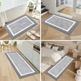 thumbnail image 6 of Findosom 3pcs Bathroom Rugs Set with U-Shaped Mat, Non Slip, Quick Drying, Ultra Soft and Water Absorbent Bath Rug Mat Carpet Machine Washable 20"x32"+20"x59"+U Shape 20"x24" Light Gray, 6 of 8
