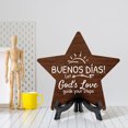 thumbnail image 3 of Buenos días! Let God's love guide your steps Star Table Sign (7" x 7") Religious Decor | Church And Home Table Signs, 3 of 6