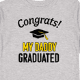 thumbnail image 4 of Inktastic Congrats My Daddy Graduated with Cap Boys or Girls Long Sleeve Toddler T-Shirt, 4 of 5