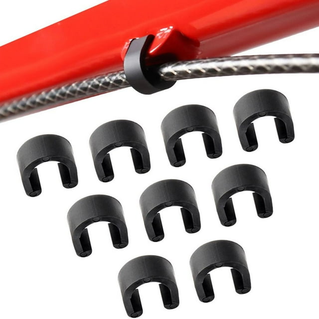 Lefu 10 Pièces Vélo Câble C Clips Câbles de Frein Fixation Pinces Pinces Outil Fixer Accessoire