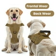 thumbnail image 4 of PcEoTllar No Pull Dog Harness for Small Dogs, Reflective Dog Vest Harness with Handle, Adjustable Easy on Dog Harness for Training Running Walking, Khaki S, 4 of 11