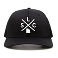 thumbnail image 2 of International Tie Salt Lake City SLC Hat for Men and Women - Snapback Trucker Baseball Cap (All Black), 2 of 3