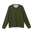 thumbnail image 6 of Men's Round Neck Long Sleeve Ribbed Knit Pullover, Sweater for Cold Weather, Indoor Warmth and Everyday Essentials,Green,2XL, 6 of 7