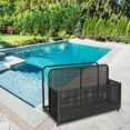 thumbnail image 6 of Garvee Poolside Float Storage, Outdoor Storage, Patio Poolside Float Storage Basket, Storage Box, PE Rattan Outdoor Pool Caddy with Rolling Wheels for Floaties, Patio, Pool, Beach-Sturdy & Mov, Black, 6 of 8