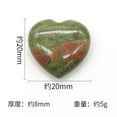 thumbnail image 7 of K-KED 10Pcs Natural Healing Reiki Quartz Crystal Heart Stone Gemstone Collection -Red Grass Flower Jade （ 10 pcs ）, 7 of 7