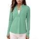 thumbnail image 1 of TaTaai UV protective, versatile, dance class and casual outing, women, 3/4 sleeve v neck tunic, relaxed fit, quick dry, spring summer staple Gift, 1 of 9