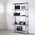 thumbnail image 5 of Costway 2 PC 71'' Heavy Duty Storage Shelf Steel Metal Garage Rack 5 Level Adjustable Shelves, 5 of 8