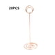 thumbnail image 1 of Soporte de número de mesa Soporte de mesa redonda de metal Soporte de tarjeta de boda Soporte de papel Clip de favor, Rosa dorado 20 piezas Noticed HA8824-01B, 1 of 6