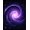 Purple Blue, Pattern 15, variant on ODIKA System Galaxy Celestial Bodies Orbital Path Astronomy Poster Stain Resistant Low Profile for Dorm Room, Small Living Apartment