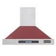 thumbnail image 5 of Kucht Professional 36" Stainless Steel Wall Mounted Range Hood in Red, 5 of 9