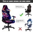 thumbnail image 6 of Liuqpwys Starry Sky Computer Chair Seat Slipcovers Stylish Rotating Backrest and Seat Protectors Easy to Install Colorful Office Decorations for Home Decor, Shop, Living Room, 6 of 8