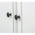 thumbnail image 3 of "78.75-Inch Tall Display Bookcase with 5-Color Adjustable LED Ceiling Light, Retro Style, Tempered Glass Shelves, Perfect for Home/Office/Studio - White", 3 of 5