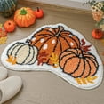 thumbnail image 6 of Fall Thanksgiving Bathroom Rugs Pumpkin Bath Mat, Non-Slip Farmhouse Autumn Harvest Bathroom Doormat Bath Rugs for Fall Thanksgiving Home Decorations, 6 of 6