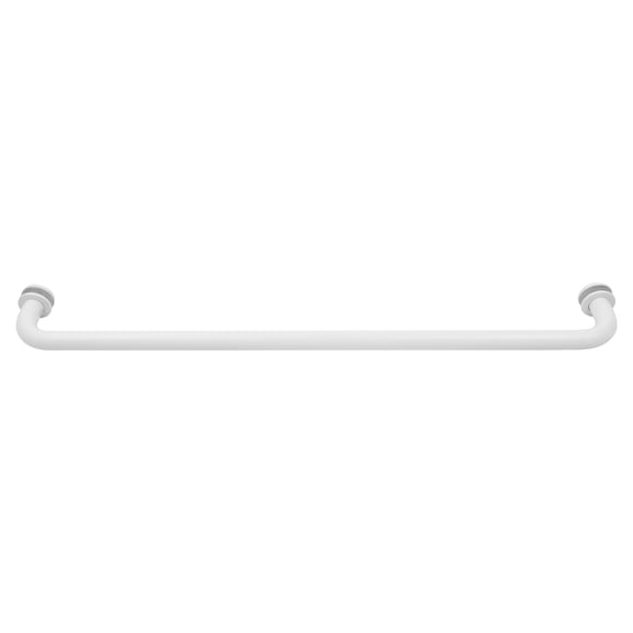 CRL BM22W White 22" BM Series Tubular Single-Sided Towel Bar