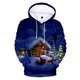 thumbnail image 1 of Sudadera con capucha de manga larga con estampado de Navidad para hombres y mujeres, 1 of 4