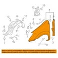 thumbnail image 3 of For 11-13 Rogue/14-15 Rogue Selection 2.5L Front Fender Quarter Panel Left Side, 3 of 4