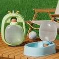 thumbnail image 3 of Botella de agua portátil para perros 2 en 1, dispensador de agua para mascotas de plástico a prueba de fugas con cuenco para viajar, pasear y actividades al aire libre, 3 of 6