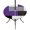 Purple Gray Black, variant on Round Outdoor Tablecloth with Umbrella Hole and Zipper, Navy Blue Black Grey Tablecloth with Elastic Waterproof, Modern Irregular Geometric Abstract Patio Table Covers for 55" - 60" Pool Tables