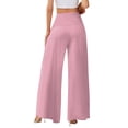 thumbnail image 5 of Women's Palazzo Lounge Pants Wide Leg High Waist Pull-On Flowy Toursers with Pockets 3XL, 5 of 5