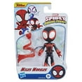 thumbnail image 2 of Marvel Spidey and His Amazing Friends Miles Morales Hero Figure, 4-Inch Scale Action Figure And 1 Accessory, For Kids, 2 of 6