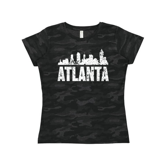 Inktastic Atlanta Skyline Grunge Women's T-Shirt