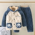 thumbnail image 1 of Fgnfyis Kids 2pc Soft Fleece Pajama Set Boys Outfits Blue 22, 1 of 3