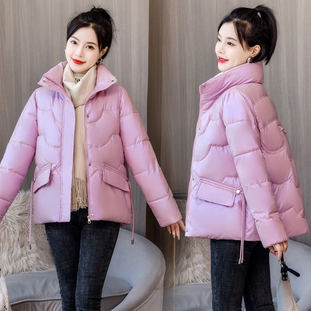 LSLJS Manteau Chaud pour Femmes avec Poches, Longue Veste d'Hiver à Manches Longues