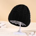 thumbnail image 3 of Txlixc Beanies Match, Sombrero de ganchillo de punto sólido de invierno, adecuado para la familia, el bebé, la madre, el padre Txlixc  moda, 3 of 9