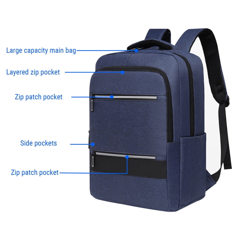 SCNOR TSA Friendly Waterproof Laptop Backpack - Ergonomic 