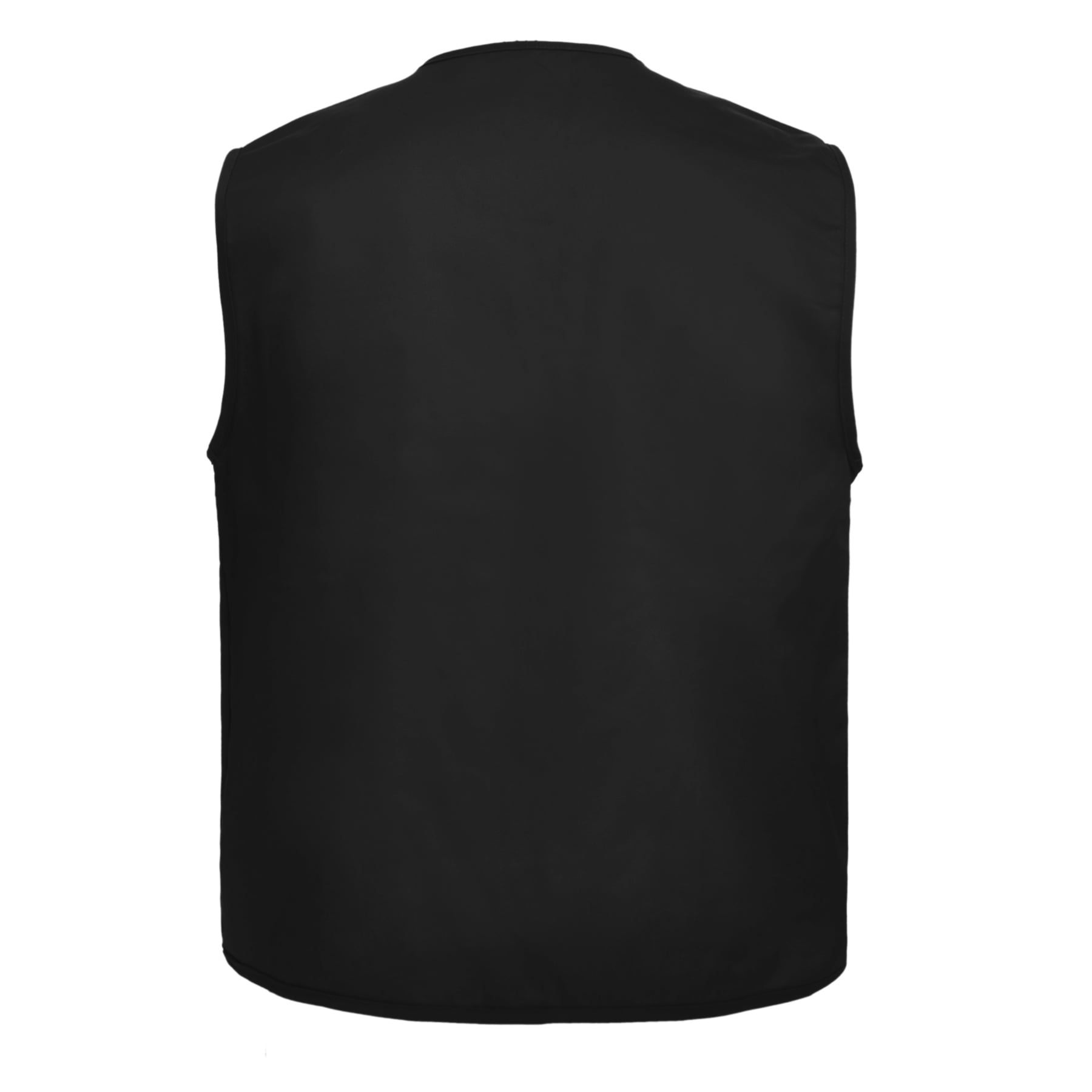 TOPTIE 5 Packs Supermarket Work Vest Volunteer Activity Event Waistcoat with Pockets-Black-XL