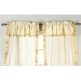 thumbnail image 3 of Lined 2 Gypsy Rod Pocket Curtains w/ Beaded Valance 2 Tiebacks Cream 80W X 120L, 3 of 3