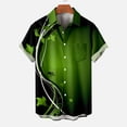 thumbnail image 2 of Midsumdr St. Patrick's Day Shirts for Men Casual Buttons Turndown Collar Shirts with Pocket Short Sleeve Plus Size Comfortable Hawaiian Shirt, 2 of 5