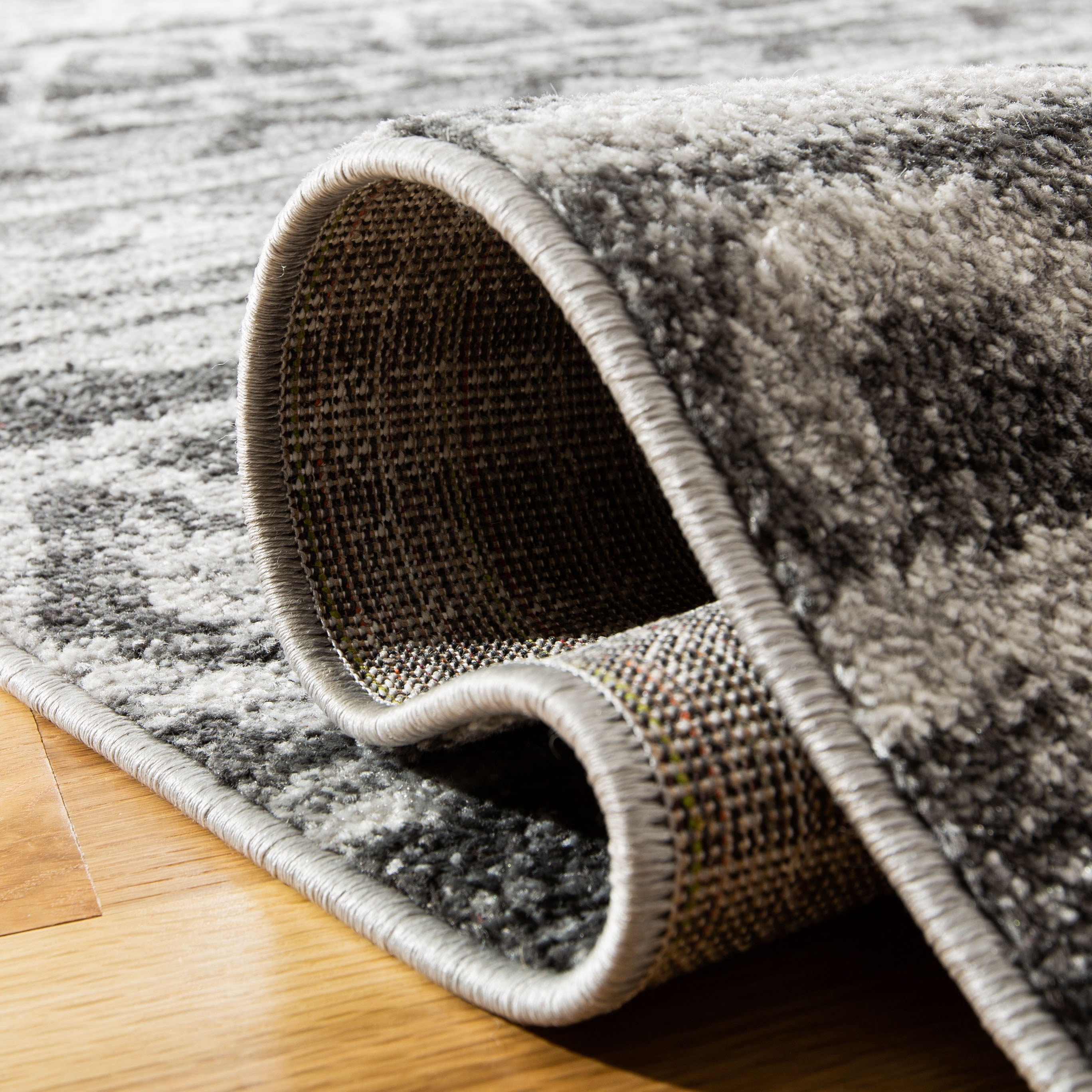 SAFAVIEH Adirondack Emil Abstract Area Rug, Ivory/Charcoal, 11' x 15'
