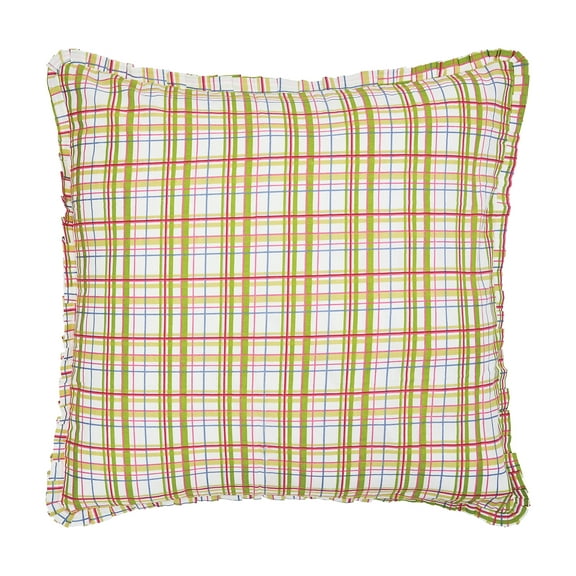 Priscilla White Cotton Euro Pillow Sham