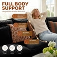 thumbnail image 5 of JULY'S SONG L Shaped Couch Set, 3-Seater Modular Sectional Sofa with Movable Ottoman, Deep Seat Couches and Sofas for Living Room, Comfy Cloud Couch with Detachable Cushions, Chenille Black, 5 of 12