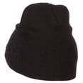thumbnail image 2 of Mini Hang Loose Embroidered Short Beanie - Black OSFM, 2 of 5