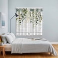 thumbnail image 3 of Green Kitchen Curtains Window Panels, Eucalyptus Leaves Insulated Window Treatment Curtain, Grommet Curtains for Bedroom/Living Room/Bathroom, 2 Piece 52"Wx84"L, 3 of 8