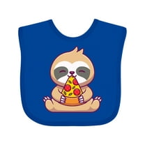 Inktastic Sloth Pizza Boys or Girls Baby Bib