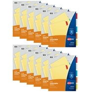 Avery Heavy-Duty Plastic Dividers A-Z Tabs - Yellow SDS Binder Organizers