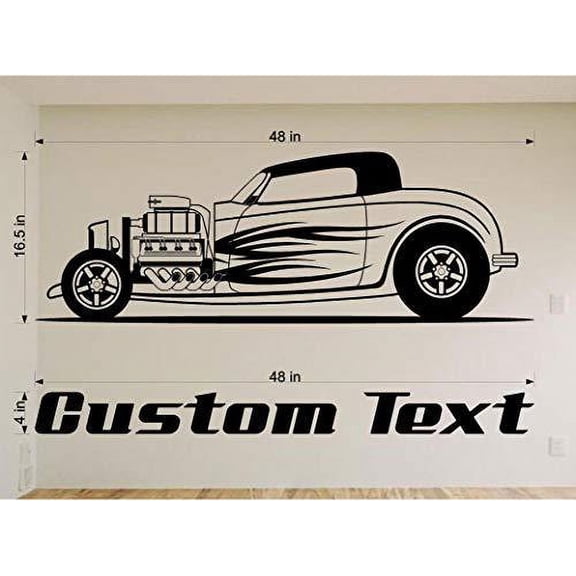 StickerChef Hollywood Hot Rods Car Wall Decals Stickers Graphics Man Cave Boys Room Décor