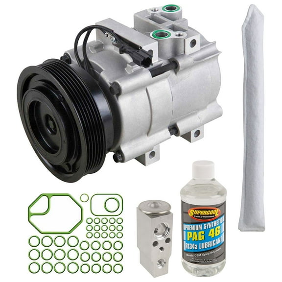 AC Compressor & A/C Kit For Hyundai Santa Fe 3.5L V6 2003 2004 2005 2006 - BuyAutoParts